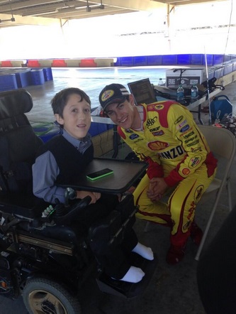 Gavin and Joey - Hangingn out at track during testing in Arkansas prior to the 2014 season